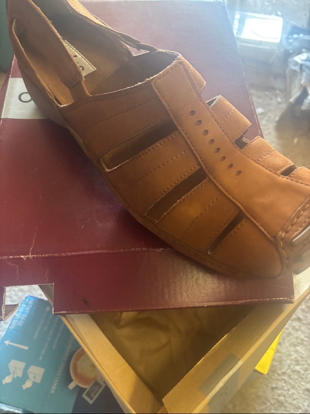 New PRIVO FISHERMAN sandal Brown Suede 11 M